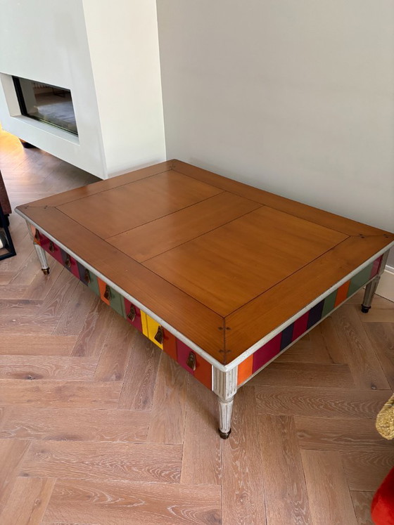 Image 1 of Tavolino basso Grange Jacob Vintage XL con cassetti in vari colori