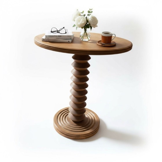 Image 1 of MESA PEDESTAL DE ROBLE CHARLES DUDOUYT