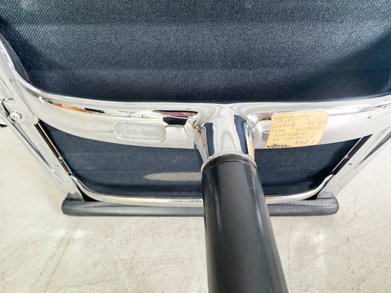 Image 1 of 2x Vitra EA 108 office chair Charles & Ray Eames leather black