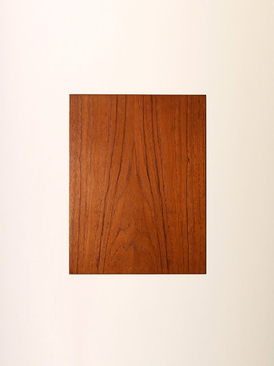 Image 1 of Table de chevet vintage en chêne clair scandinave