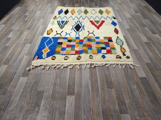 Traditioneller handgefertigter Teppich 250cm x 150cm Marokkanisch – Teppiche & Läufer, Wool (photo 5 of 11)