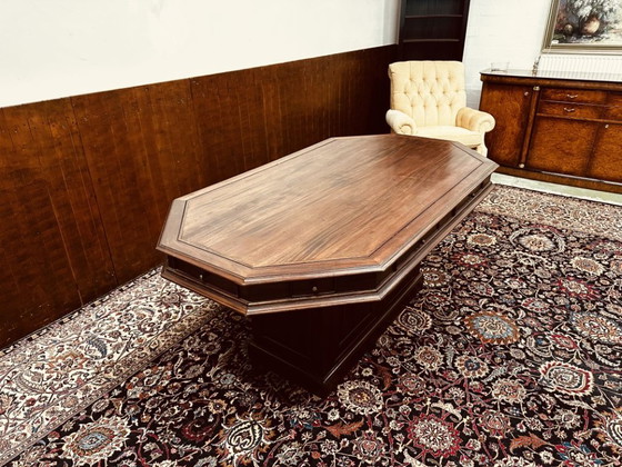 Classic English hexagonal Conference table dining table – Wood (photo 5 of 16)