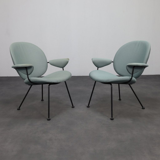 2x Fauteuil W.H. Gispen Kembo, 1960s (Setprijs)