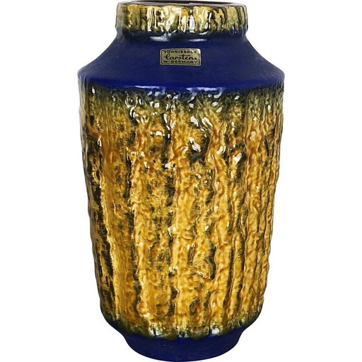 Vase vintage en céramique de lave grasse par Heinz Siery pour Carstens Tönnieshof, Allemagne 1970