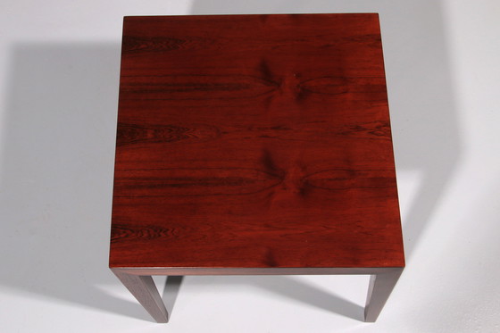 Image 1 of Side Table in Darkwood by Severin Hansen for Haslev Møbelsnedkeri, 1950s
