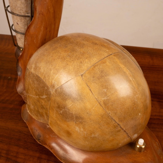 Aldo Tura Parchment Snail Table Lamp Mid Century 1940 – Paper, Brass, Mid Century Modern (photo 21 of 27)