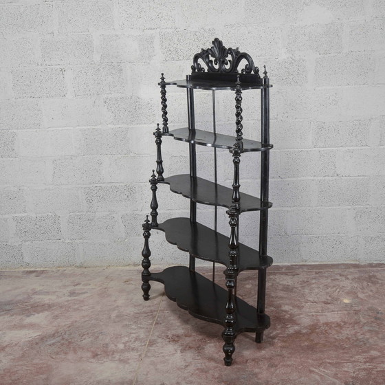 19th Century Étagère Bookcase with Open Shelves – Shelving unit, Klassiek (photo 5 of 39)