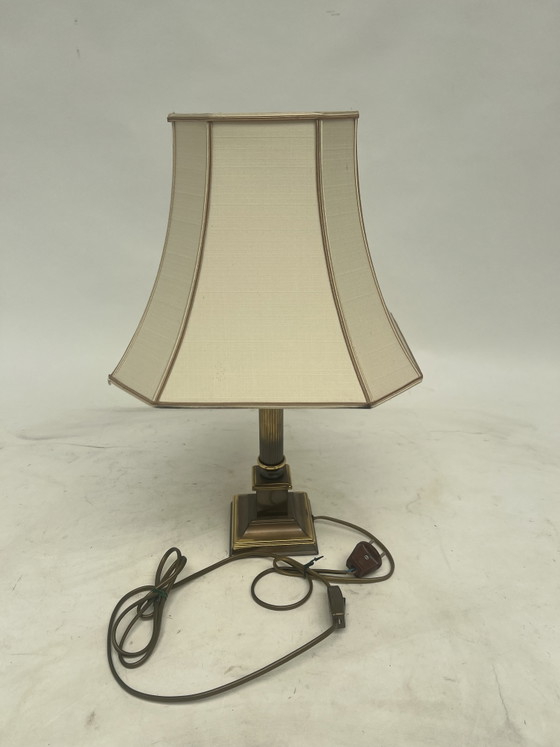 Herda Vintage Table Lamp – Metal, Textile (photo 3 of 11)