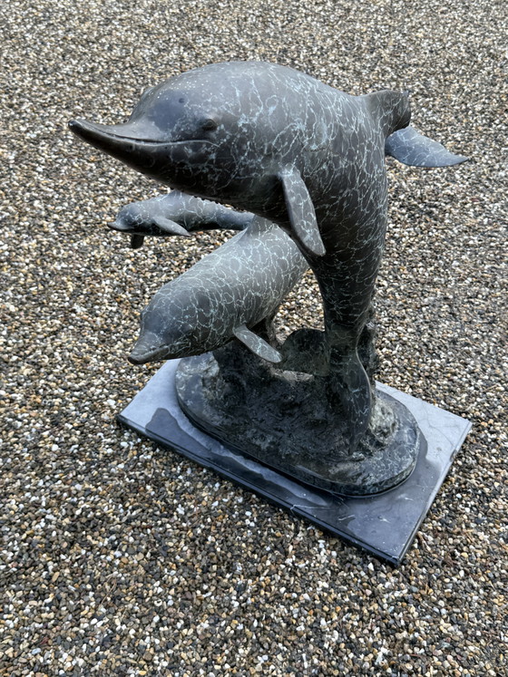 Bronzen Beeld Dolfijnen – Decoratieve objecten (photo 2 of 5)