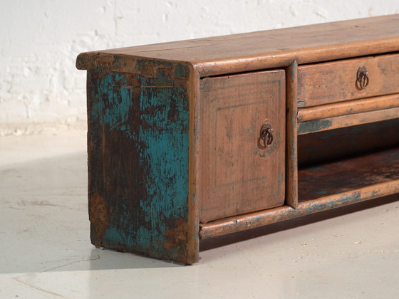 Mobile basso antico in legno di olmo – Cina, circa 1900 – Credenze con vetrina, Rustic (photo 18 of 40)