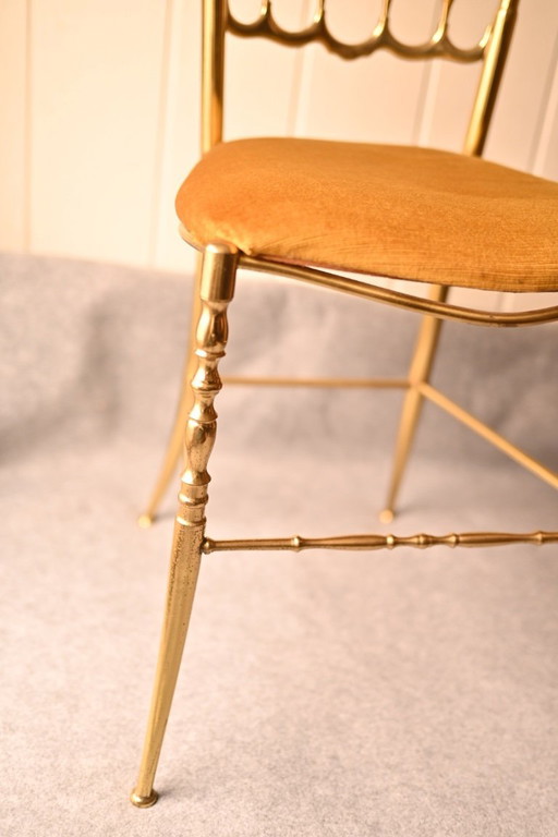 Chivari chair - Giuseppe Gaetano Descalzi - Italian design classic made of solid brass