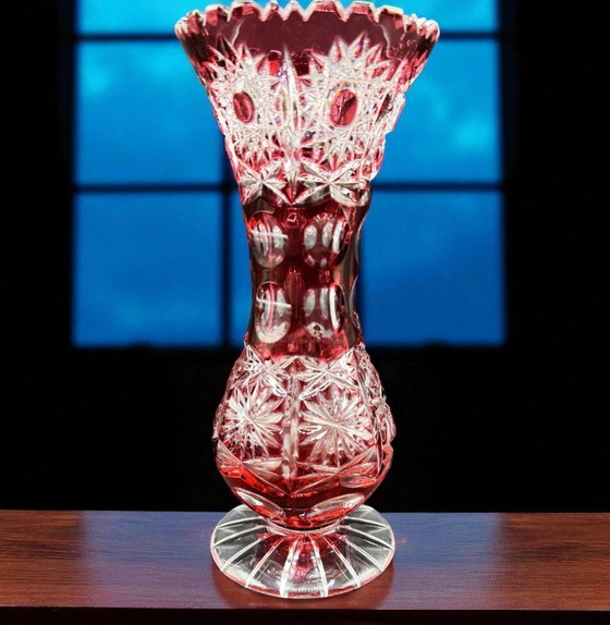 Image 1 of Bohemia - Art Deco Bohemian Crystal Vase