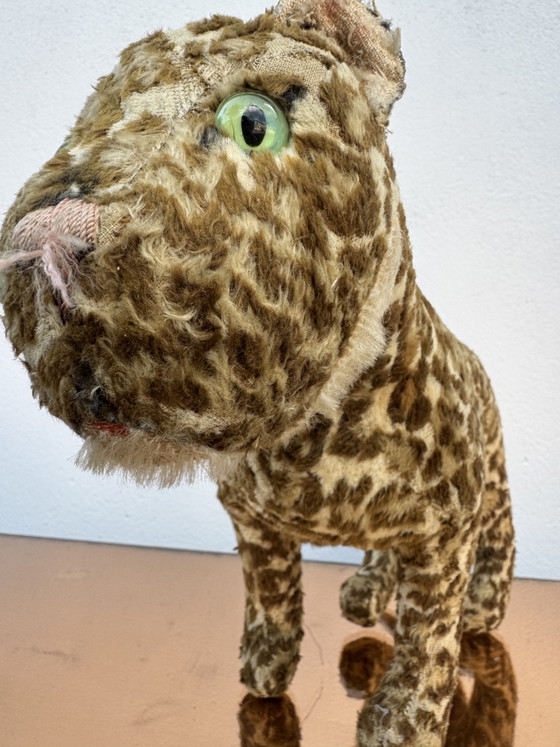 STEIFF pluche luipaard uit de jaren 50 – Decoratieve objecten, Textile (photo 15 of 15)