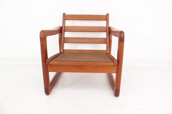 Image 1 of Comme neuf ! Deux fauteuils Holstebro au design danois du milieu du siècle, en teck massif, laine vierge de qualité supérieure, 