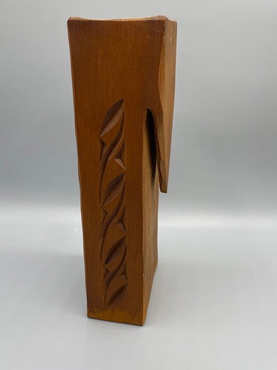 Gesneden houten doodskist in de vorm van een maaier – landelijke volkskunst – Decoratieve objecten (photo 2 of 7)