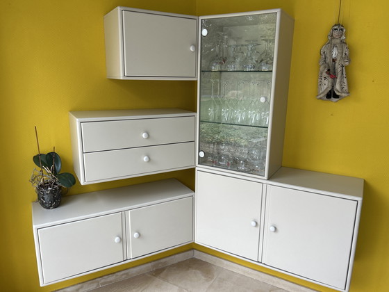 Image 1 of Hulsta wall-mounted cabinet, vintage 80s design.