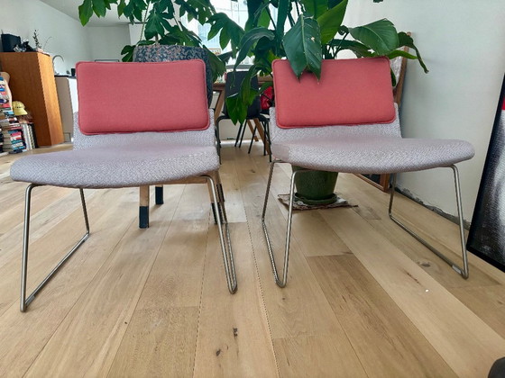 Image 1 of 2x Sillón Relax Trienal Gispen Rosa – Diseño y Confort