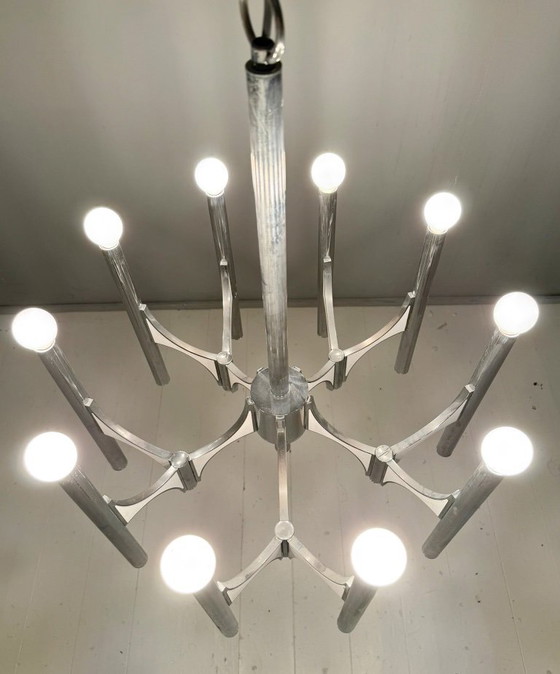 Image 1 of Lampadario di metà secolo di Gaetano Sciolari, Italia, anni '60