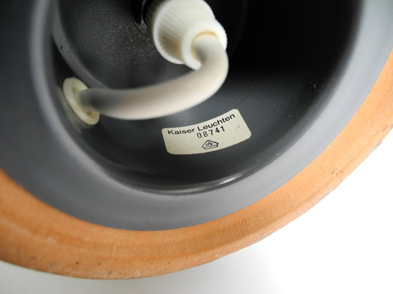 Image 1 of Wunderschöne 1960er Jahre große Tisch- oder Stehlampe aus Keramik in Grün und Schwarz von Kaiser Leuchten