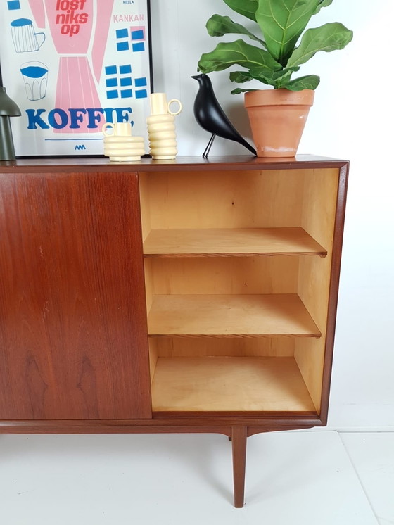 Image 1 of Vintage teak houten wandkast | buffetkast deens kast
