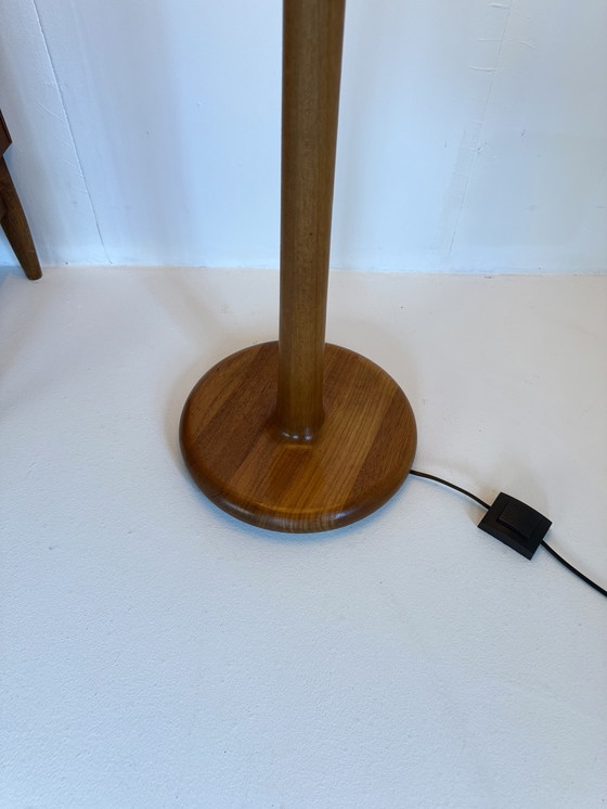 Image 1 of Lampada da terra XL vintage in teak, Dyrlund anni '70