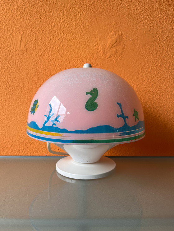 Image 1 of Seltene Sil Lux Vintage Pilz Kinderlampe Italienisches Design