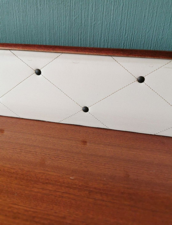 Vintage mid-century dressoir / kaptafel – Hout, Glas (photo 5 of 10)