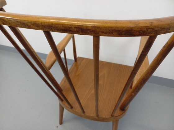 Image 1 of Poltrona vintage Baumann in legno, modello Fan, anni '60