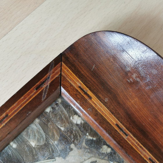 Image 1 of Vassoio antico con ali di farfalla - Art Déco