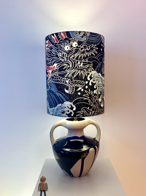 Vase lamp from West German Pottery. Vase by Marei