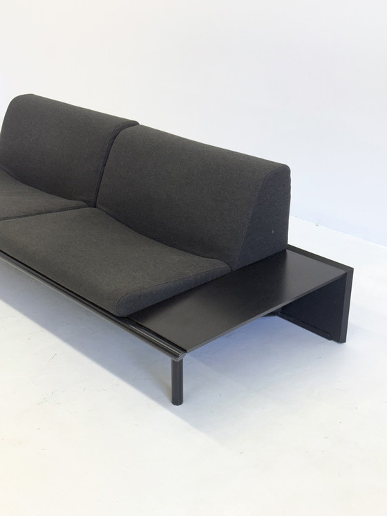 Image 1 of Harvink The Mission Sofa mit schwarzem Rahmen und dunkelgrauem Stoff