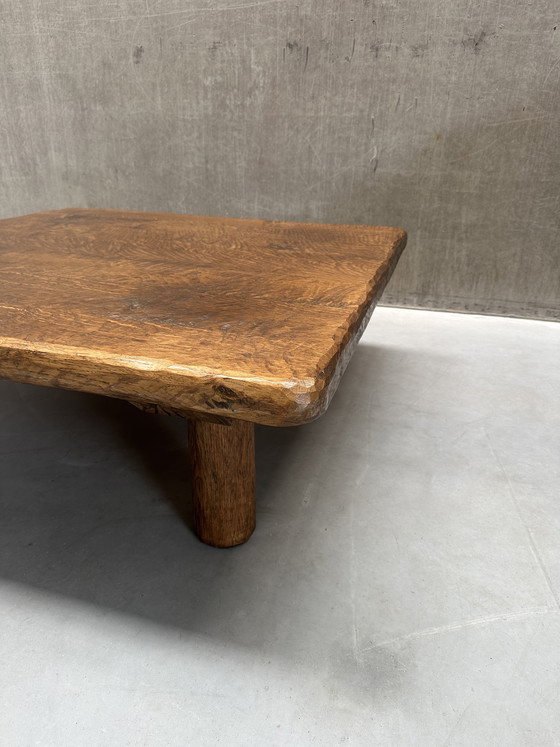 Image 1 of XL Vintage massief houten salontafel