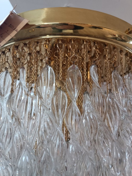 Image 1 of Cascading chandelier with Murano crystals, 1970s