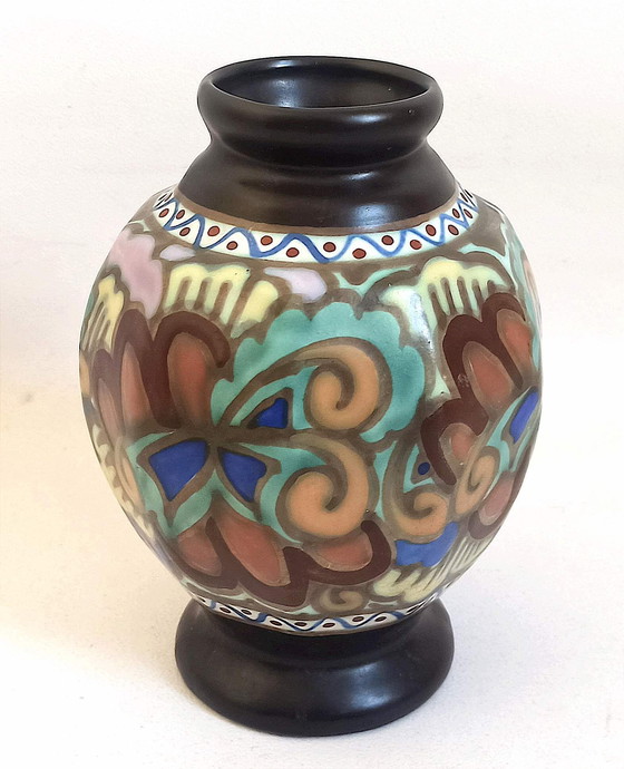 Image 1 of Jarrón de cerámica Bergen, década de 1920, altura 20,2 cm