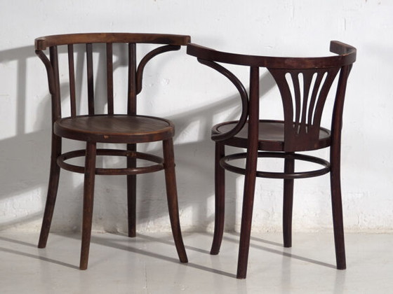 Sedie antiche Thonet con braccioli (c.1920). Set di 4 pezzi #3 – Poltrone (photo 18 of 40)