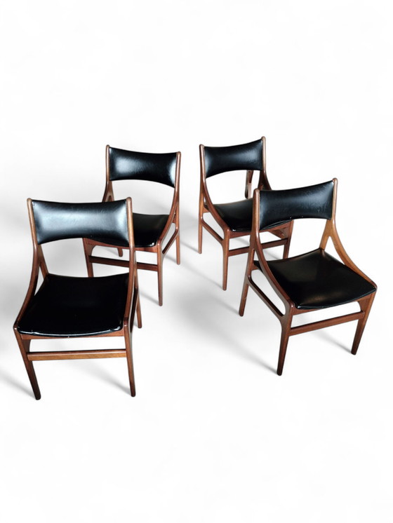 Image 1 of Set vintage di sedie da pranzo danesi, Vestervig Eriksen