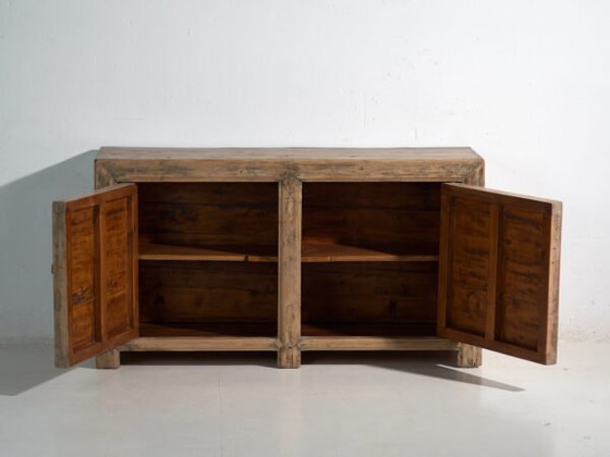 Antikes chinesisches Kiefern-Sideboard – China, circa 1930 – Brass (photo 36 of 40)