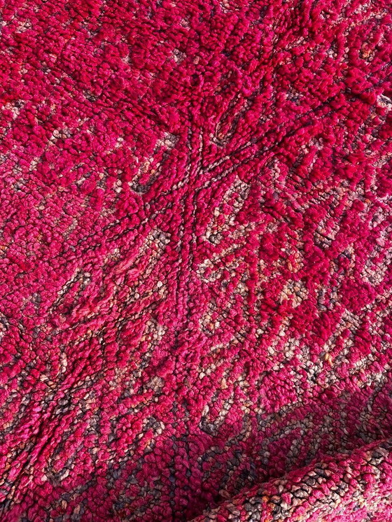 Image 1 of Pink Moroccan Boujad Rug 190x310 cm - Handwoven Wool Area Rug from Haouz- Boho Decor