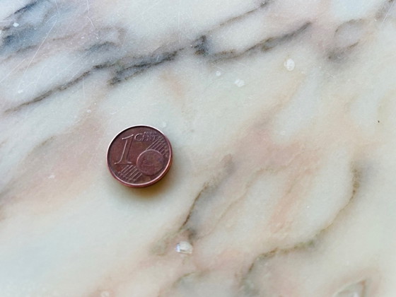 Image 1 of Mid-Century , Vintage Marble & Brass Coffee Table, 1960S