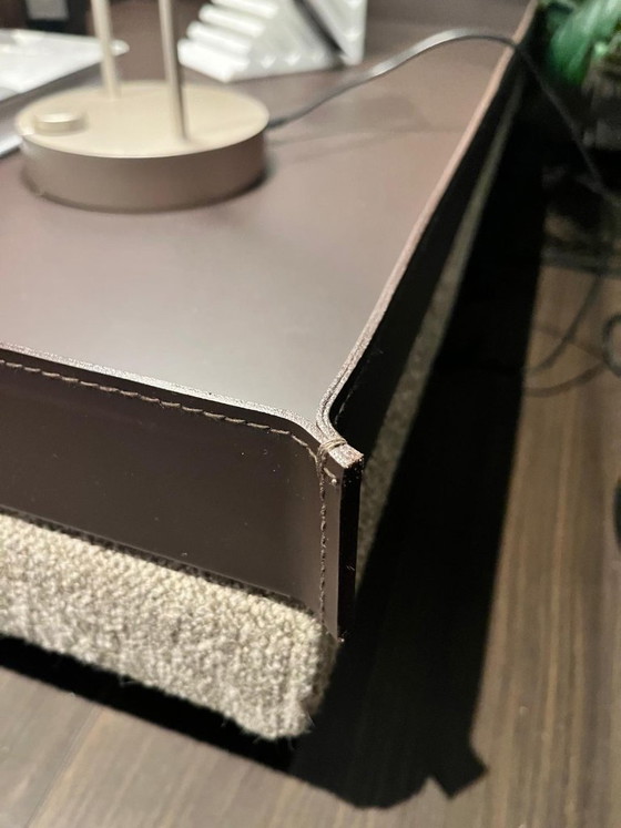 Image 1 of Canapé lounge Molteni&C Octave - avec plateau en cuir sellier