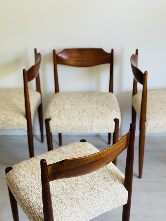 Image 1 of Set Of 4 Vintage Danish Chairs 1960s