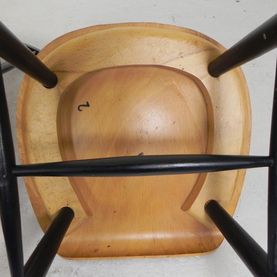 Image 1 of Set di 4 sedie con struttura a fuso, modello Fanett, Tapiovaara, anni '60