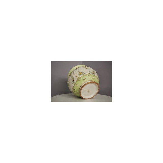 Image 1 of Vintage hand-decorated ceramic vase by G. Deruta, 1970