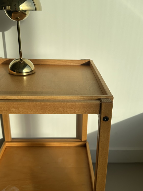 Image 1 of Hyllinge Møbler Trolley Side Table Vintage Danish Roller Table