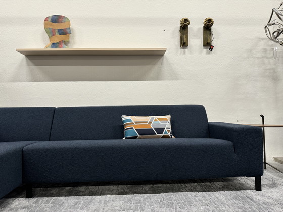 Image 1 of Gelderland 6511 Sofá esquinero de tela azul Sofá de diseño 293x240