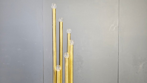 Lampada da terra vintage in ottone, anni '70 – Lampade da terra, Metal, Brass (photo 6 of 8)