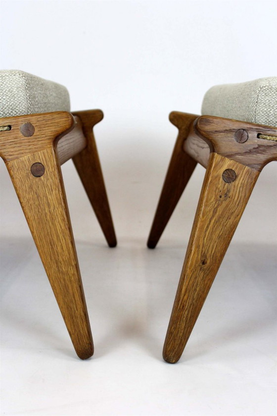 Image 1 of Restored Mid-Century Scandinavian Hunting Chairs attributed to Uno & Östen Kristiansson, 1950s, Set of 2