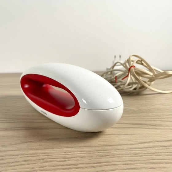 Image 1 of Téléphone sans fil Philips Mira M555 rouge et blanc avec répondeur (2013)