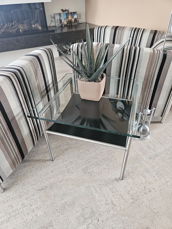 Image 1 of Tavolino da caffè in vetro con 2 tavolini laterali