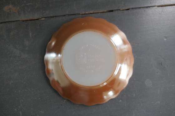 Image 1 of Vintage Anchor Hocking Fire King kop en schotel 6 x
